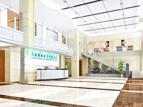 企业办公楼专修大厅-天安塑胶电子有限公司